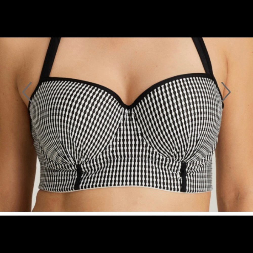 NWT Prima Donna Atlas Retro style swim top size 34 D